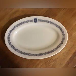 Pyrex Bradford House Blue oval Platter